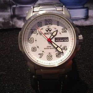 REACTOR brand Men's 'Atom' Quartz Stainless Steel